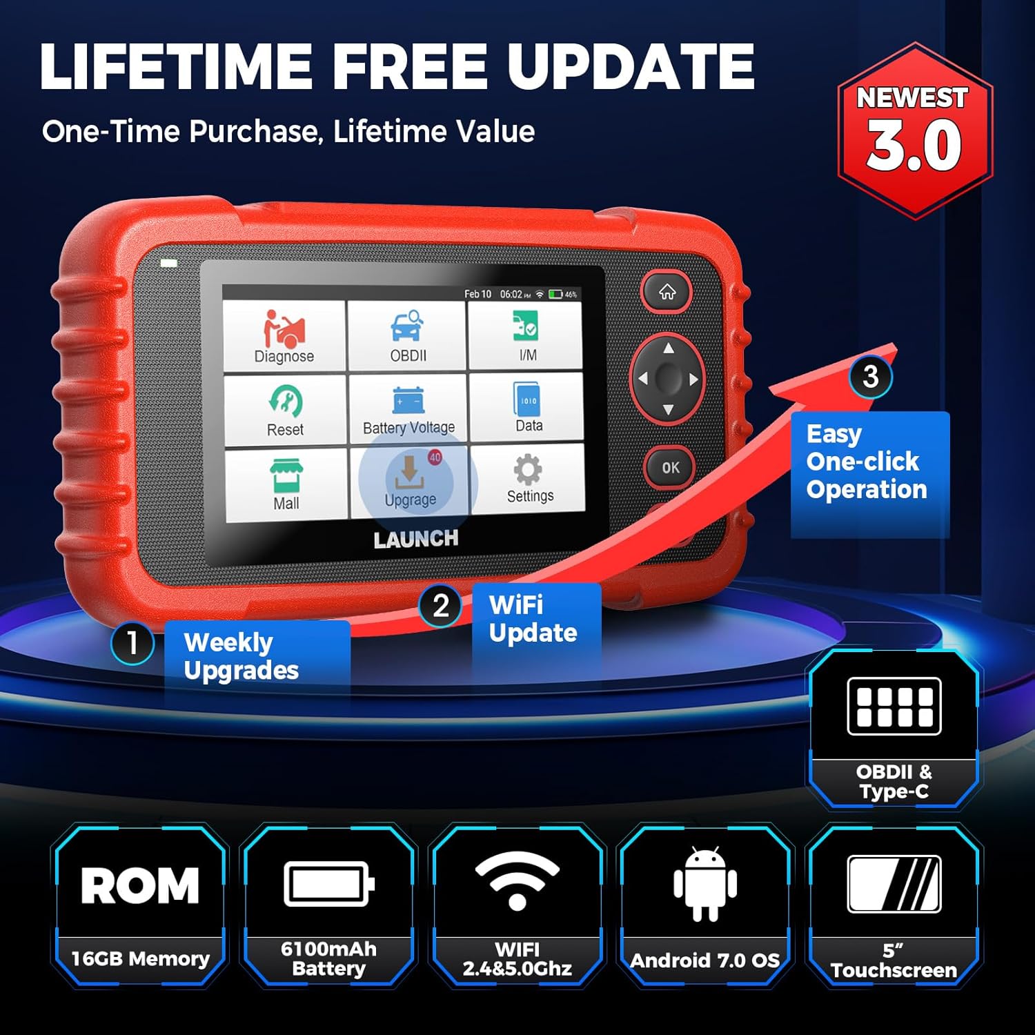 Launch CRP129X V3.0 OBD2 Scanner