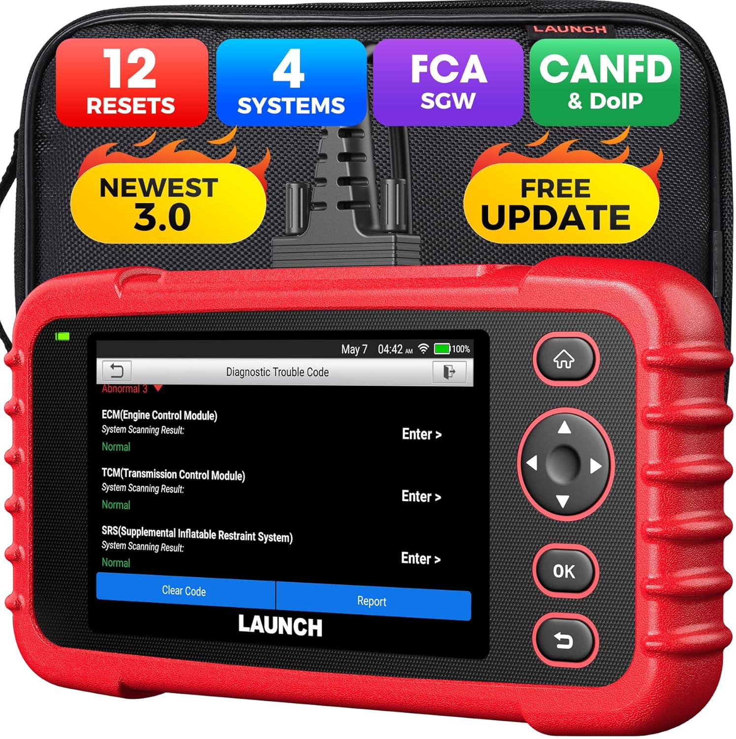 Circle Scanner Launch CRP129X V3.0 OBD2 Scanner – Launch X431 UK Store