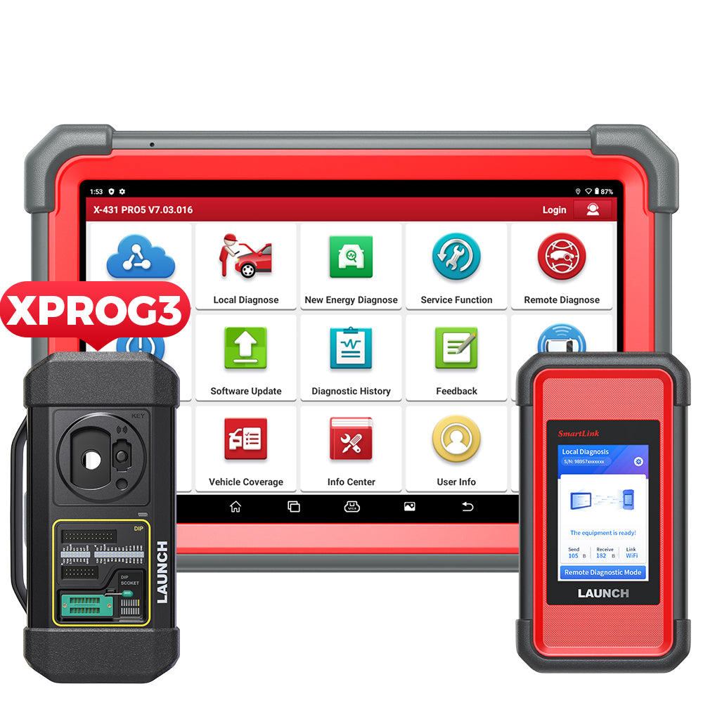 Circle Scanner Launch X431 Pro5 ECU Programmer Diagnostic Scanner – Launch X431 UK Store