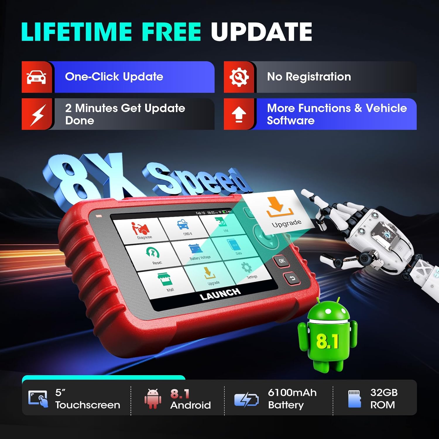 Launch CRP129X V2.0 OBD2 Scanner