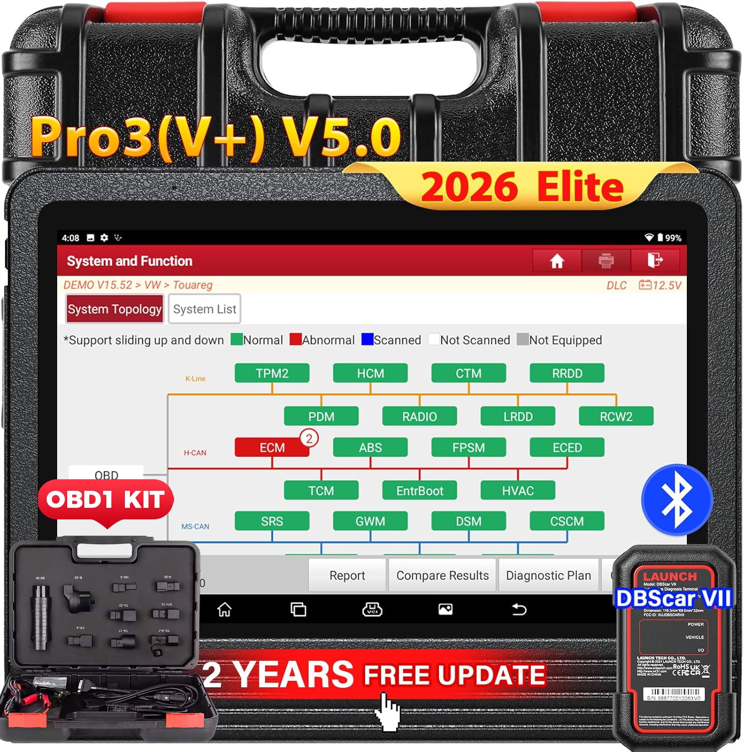Launch X431 V+ 5.0 PRO3 Bidirectional OBD2 Diagnostic Scanner